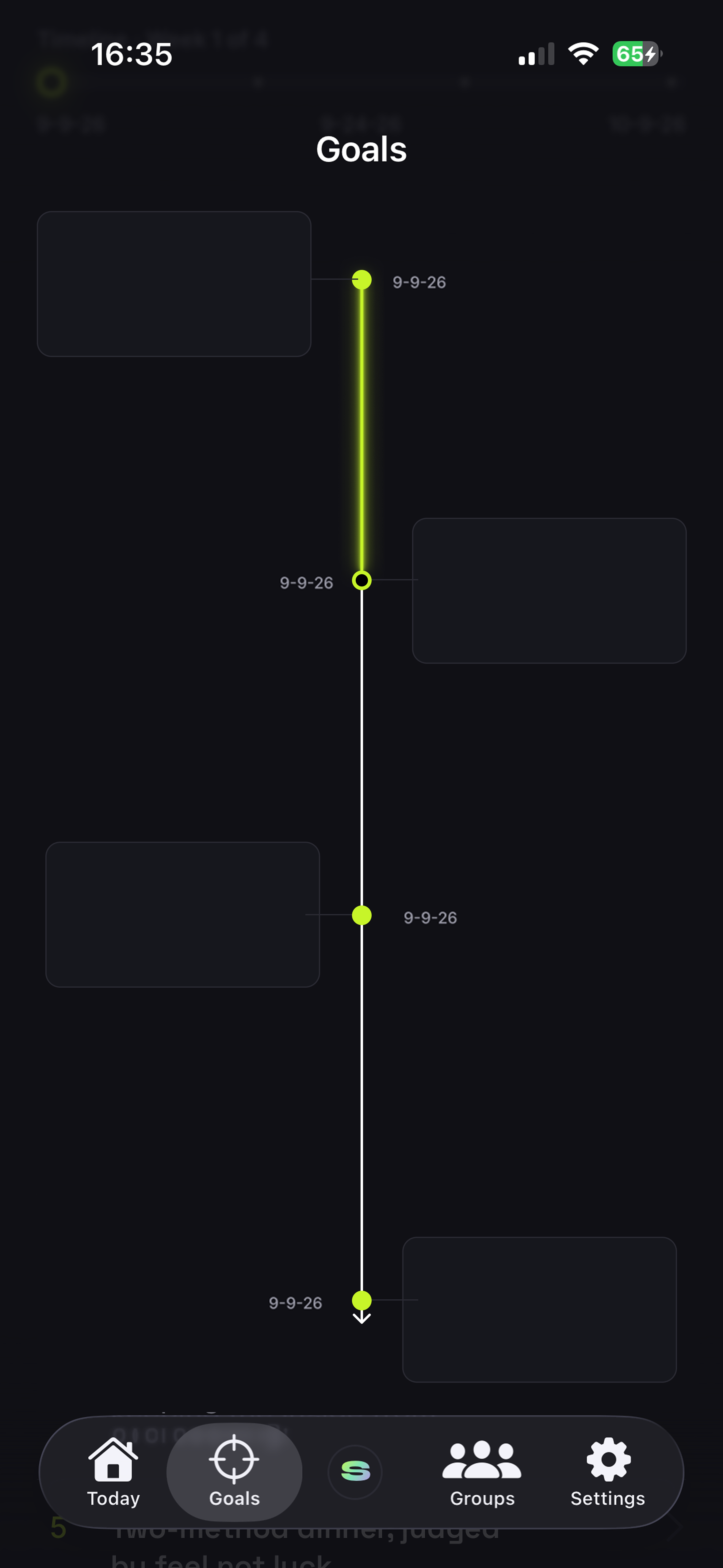 New Slump timeline direction